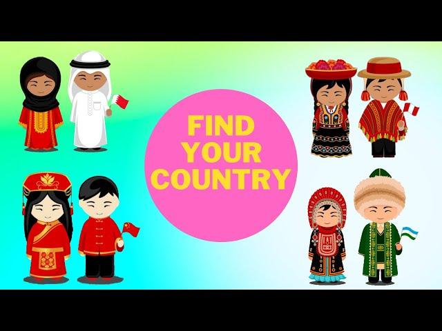 Traditional clothes and music of each country 