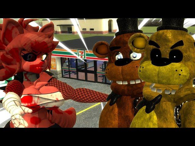 Foxina KIDNAPS Golden Freddy! (GMOD FNAF)