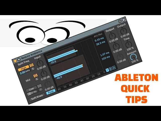 Overlooked Ableton Effect #1: "Reduce Ambience" 