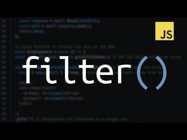 How to use the Filter method in JavaScript to search and filter JSON data