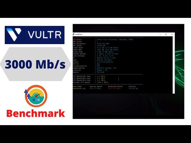 Vultr VPS - Network Speed and Benchmark 2020  - #vultr high frequency compute