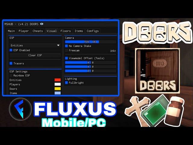 Roblox Doors️‍️|Script made by MS Hub|mobile/PC|Fluxus|New update|Lion Kc Lee