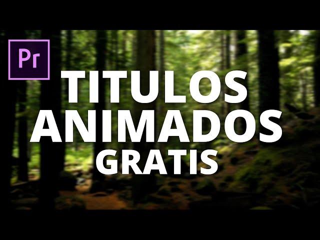 Titulos Cinematograficos Animados GRATIS para PREMIERE PRO | TecnoMag