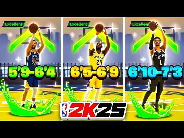 BEST JUMPSHOTS for EVERY BUILD & HEIGHT on NBA 2K25