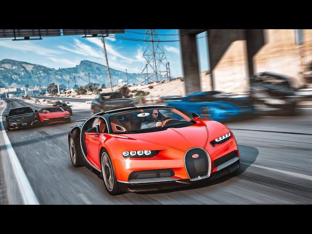 ДОГОНИ BUGATTI - ЗАБЕРИ КРУТУЮ ТАЧКУ! ЭТО БЕЗУМИЕ - ЗА МНОЙ ОХОТИТСЯ ВЕСЬ СЕРВЕР!!! (GTA 5 RP)