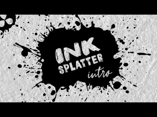 Intro #3 : Ink Splatter | Free Tutorials + Setting Files + Ink Splatter Images | DaVinci Resolve 18