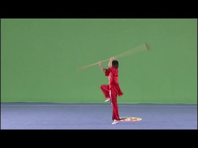 Qiangshu Spear 32 forms whole set of movements - wushu qiang  枪