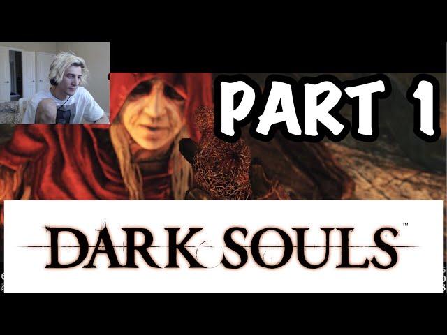 Xqc plays dark souls except he has to start all over again (PART 1)