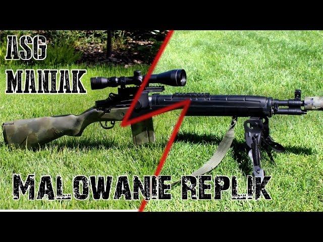 ASG Maniak #23 Malowanie replik - Jak malować gąbką? M14 CM "A-tacs FG" camo