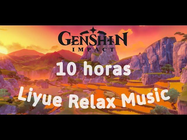 liyue relax night music (10 hours) (sin silencios) || Genshin Impact ost