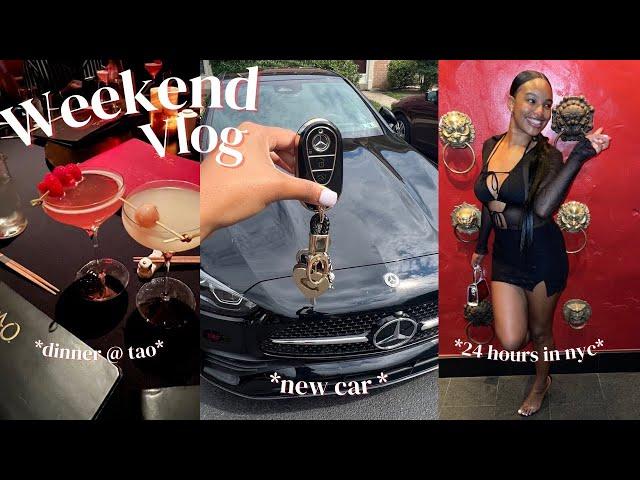 WEEKEND VLOG : NEW CAR TOUR + TARGET RUN + 24 HOURS IN NYC 