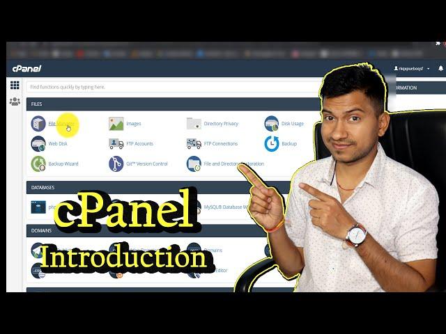 cPANEL kyA Hota Hai || Cpanel Introduction In Hindi !! C panel tutorial