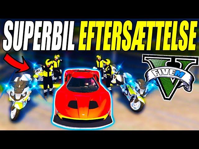 SUPERBIL EFTERSÆTTELSE - MOTORCYKEL BETJENT ‍️️ - GTA V FIVEM (RP) - DANSK POLITI