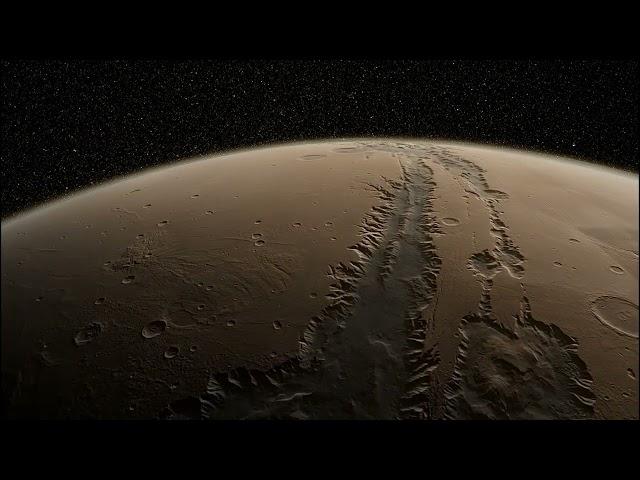 The planet Mars, Mariner Valley,  Valles Marineris.  Space Engine. #mars #space #universe #planet