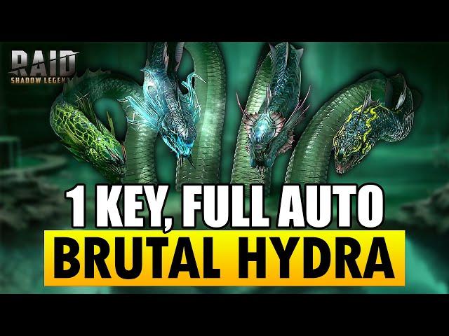 HYDRA BRUTAL 1 KEY | FULL AUTO | ALL ROTATIONS | Raid: Shadow Legends