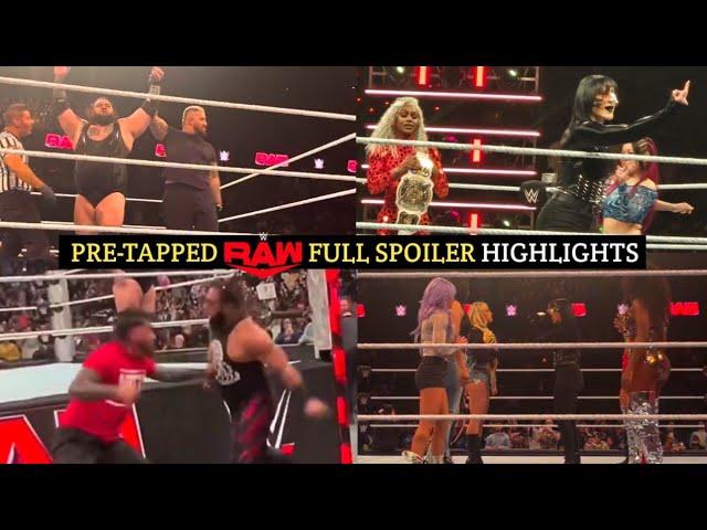 WWE Raw 18/11/24 Full Spoiler Highlights & Results | Seth Rollins vs Reed | Rhea Riplay Returns 2024