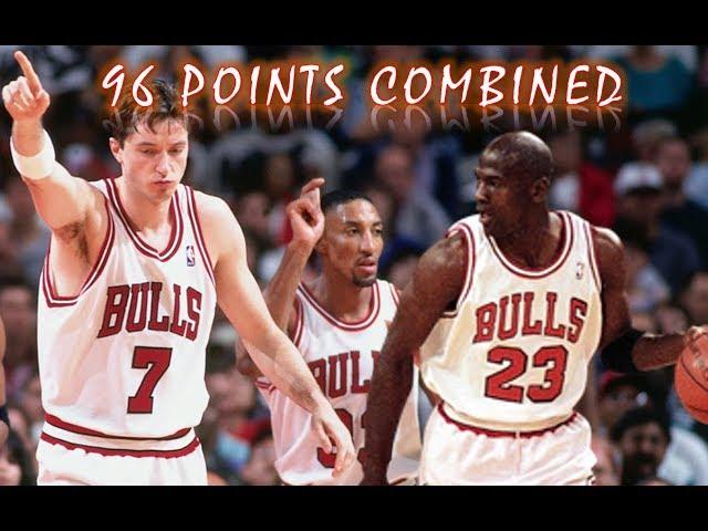 Toni Kukoc led the Big Comeback vs Lakers Dec 17, 1996 | Kukoc, Jordan, Pippen 96 Points Combined