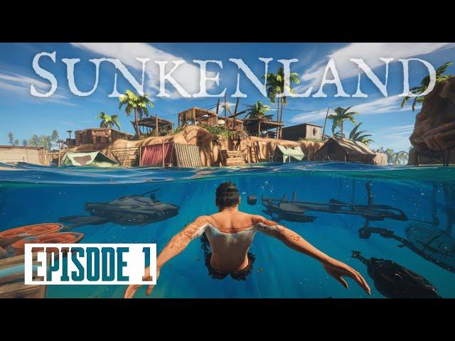 Survive Day One Waterworld Survival | Sunkenland new update | Ep 1