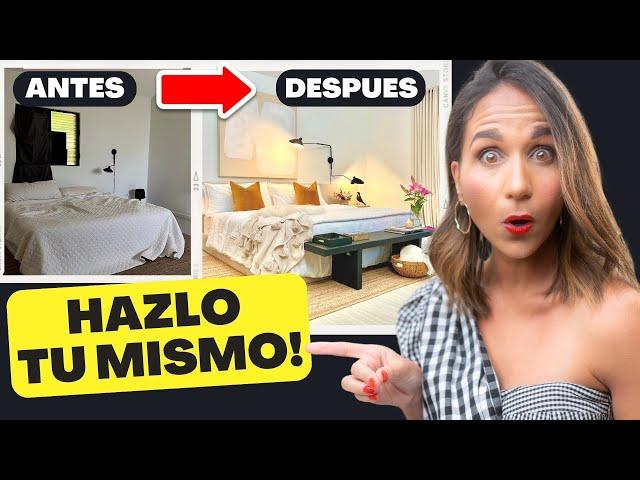 HAZ TU DORMITORIO LUJOSO Fácil y Rápido, Tú Mismo!  Top 10 Tips Diseño de Interiores Elegantes