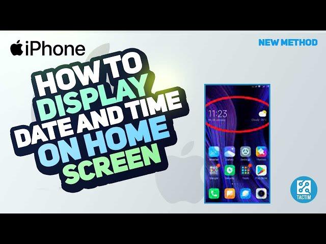 How to Display Date and Time on Home Screen | Customize Your iPhone's Look 2025