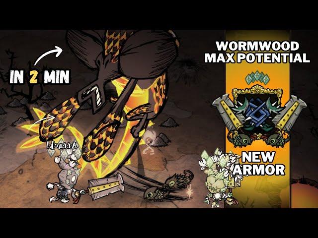 WORMWOOD IS TOP 5 DPS NOW??? Killing Dragonfly in 2 min - Don't Starve Together | BETA