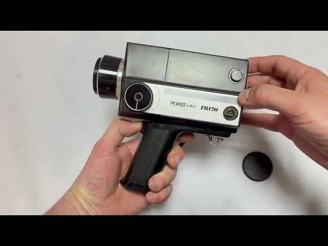 Porst Reflex ZR 120 Super 8 camera WORKING tested 8mm film camera Chinon