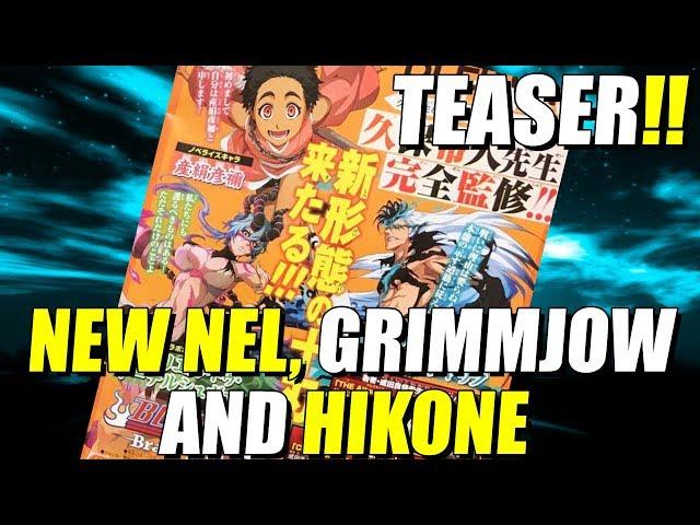 NEW GRIMMJOW, NELLIEL and HIKONE SCAN IMAGES Bleach Brave Souls