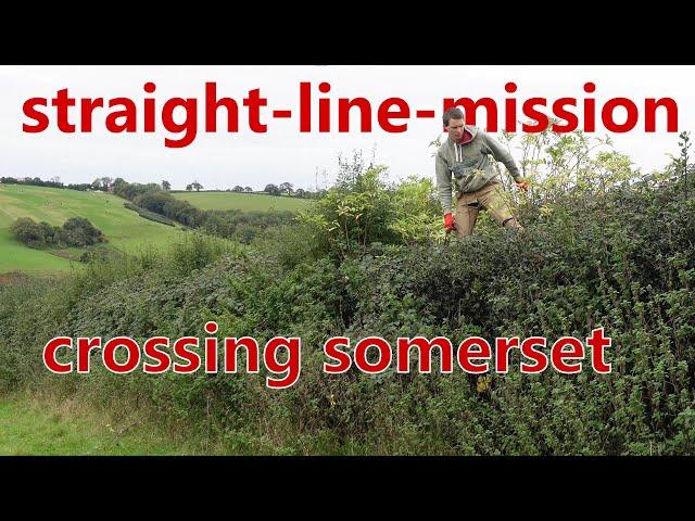 Can we complete a Straight Line Mission across Somerset? Inspired by GeoWizard