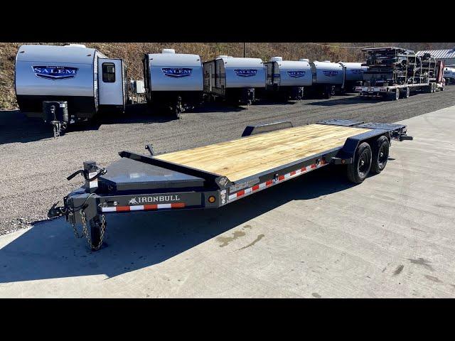 2021 Iron Bull 7x20' Equipment Trailer w/Full Width Ramps 14000# GVW