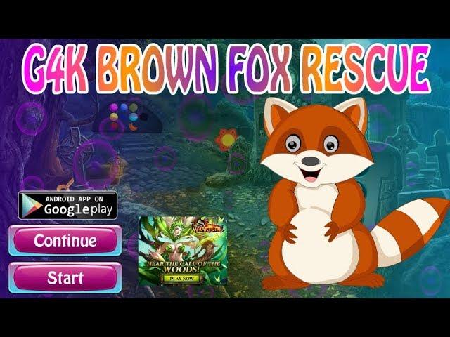 G4K Brown Fox Rescue Walkthrough [Games4King]