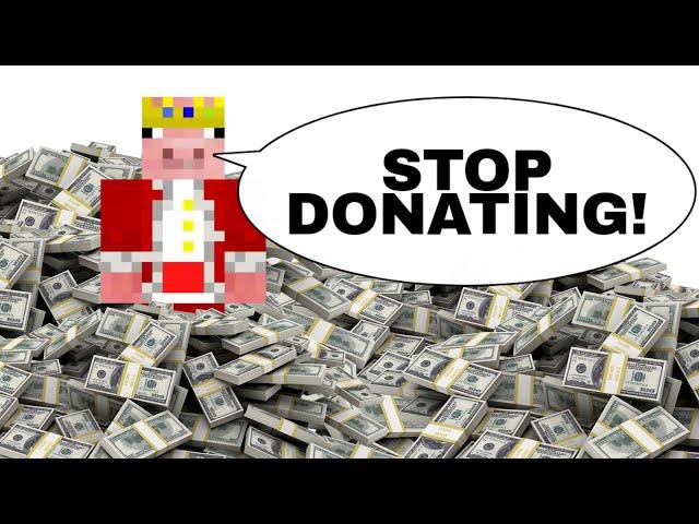 Technoblade gets overwhelmed by donations