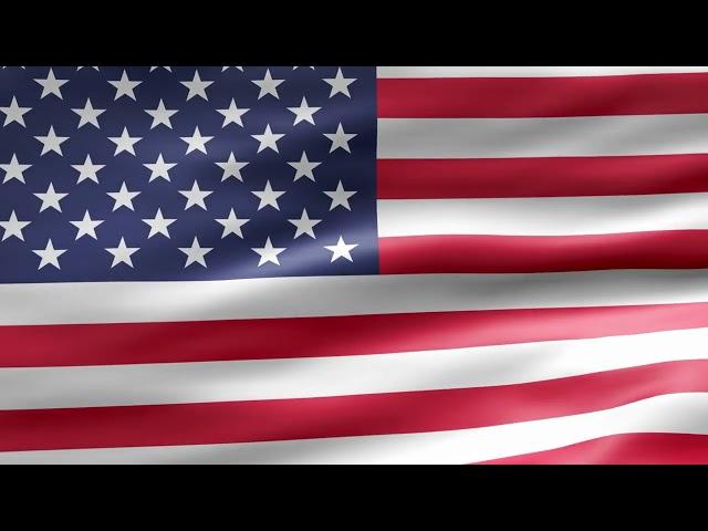 [10 Hours] American Flag Waving [4K] - Waving Flags