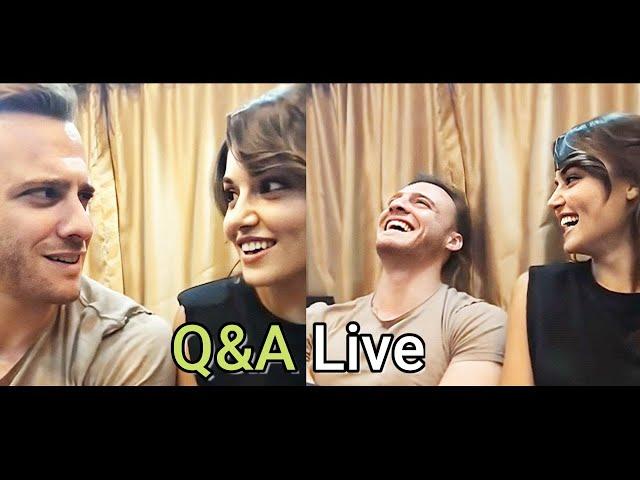 Hande Erçel and Kerem Bürsin Live Instagram (Q&A) - English Subtitles - Sen Çal Kapimi