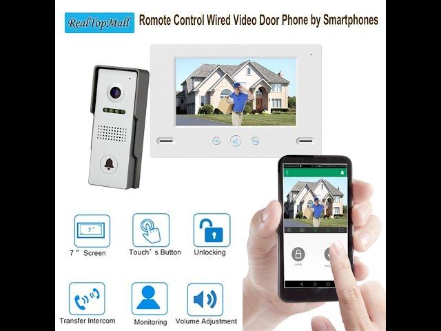 remote control wired video door phone via smartphones