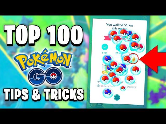 TOP 100 Pokémon GO Tips and Tricks!