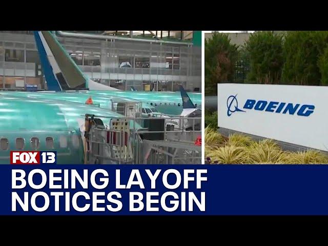 Boeing layoff notices start Wednesday