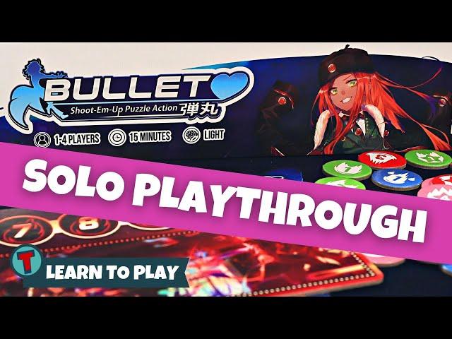 Bullet Board Game | Solo Playthrough | Learn to Play | Totally Tabled