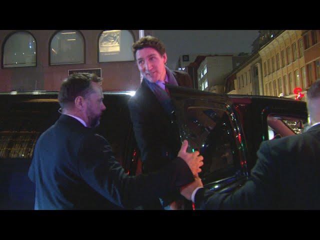 PM Trudeau responds to heckler 'thanks, sir' after caucus