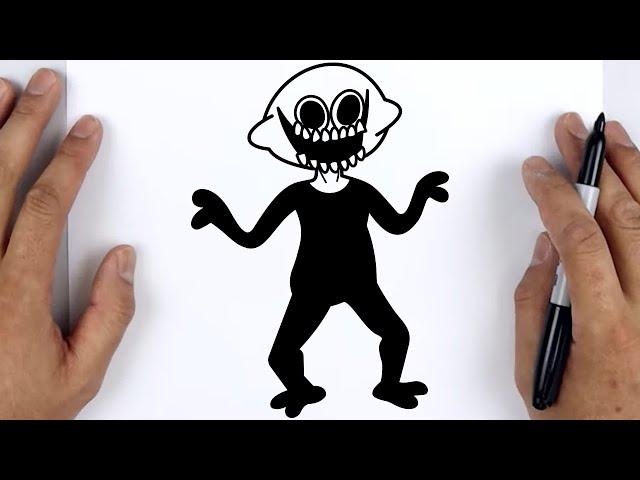 HOW TO DRAW LEMON DEMON | Friday Night Funkin (FNF) - Easy Step By Step Tutorial For Beginners