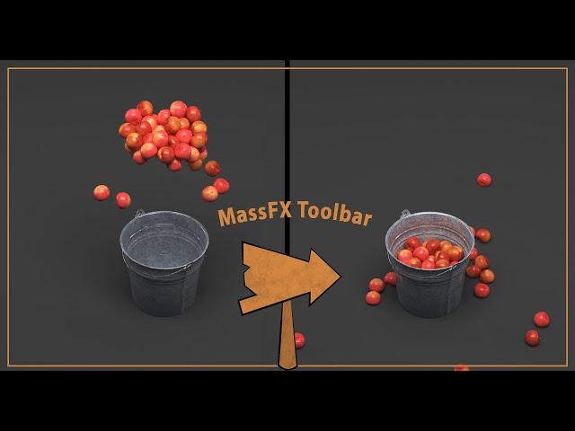 Tutorial modifire MassFX Toolbar in 3Ds Max