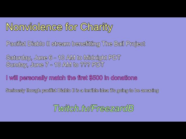 Event Announcement - Nonviolence for Charity