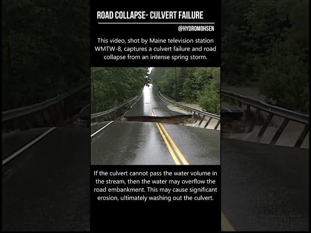 Culvert Failure and Road Collapse 