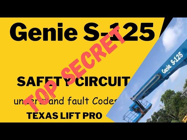 Genie S-125 Fault Codes