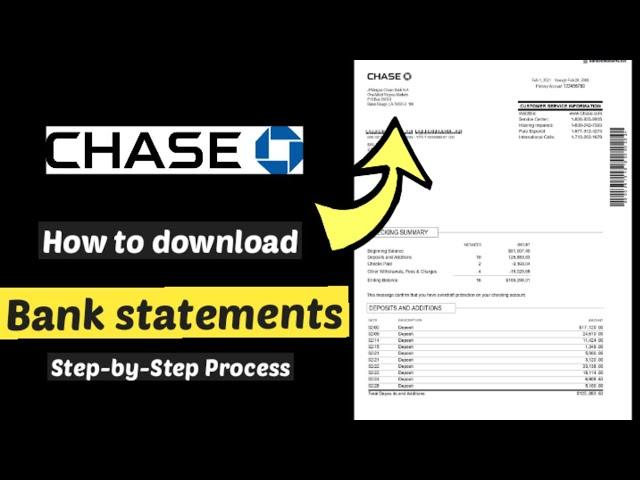 How to download Chase Bank Statements ||  How to get Chase Bank Transaction statement in CSV/PDF