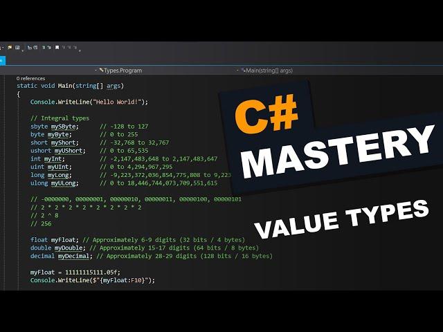 Value Types - C# Mastery Course