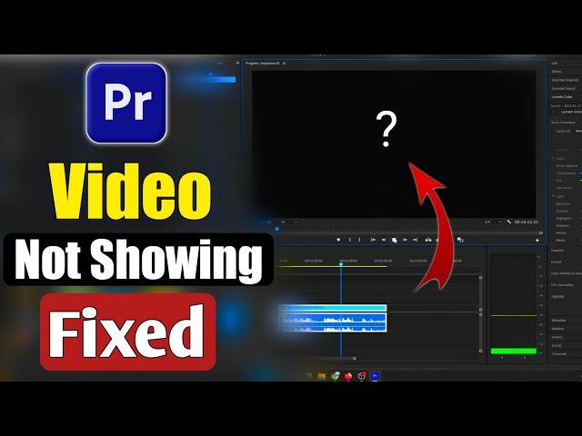 How to Fix Video Not Showing Problem in Premiere Pro