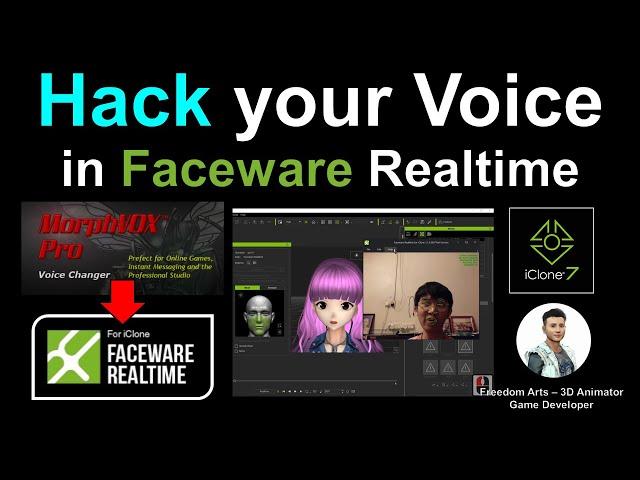 Faceware Realtime - HACK your VOICE into girl, boy, monster etc. FULL TUTORIAL