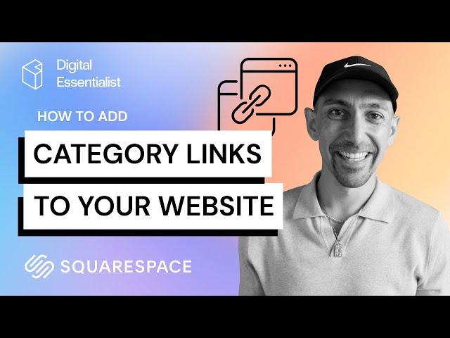 Squarespace How to Setup Category Links for your Store/Blog/Events/Videos