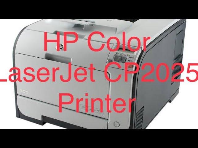 HP Color LaserJet CP2025 Printer Jam in tray 2