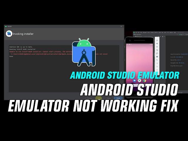 Android Studio Emulator Not Working Fix